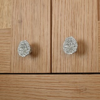 Solid Pewter Lotus Seed Pod Drawer Handle Cabinet Knobs UK Made | Image 7
