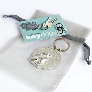 Moongazing Hare, Hare In The Moon English Pewter Keyring Gifts | Image 6