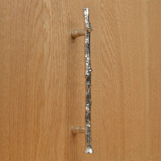 Oak Twig Drawer Handle 128mm CC Solid Pewter | Image 3