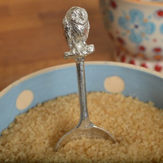 Owl Sugar Spoon | Pewter Spoons Bird Lover Gifts | Image 3