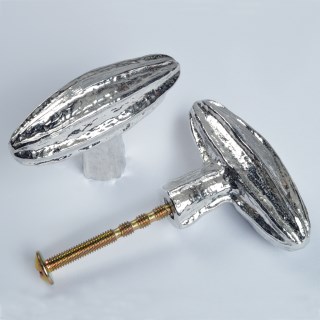 Seed Pod Cabinet knobs Solid Pewter Door Handles | Image 2