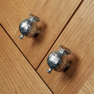 Poppy Seed Pod Door Handles Cabinet Knob Solid Pewter | Image 7
