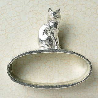 Owl and Pussycat Pewter Napkin Rings | 10th Wedding Anniversary Gifts | Image 5