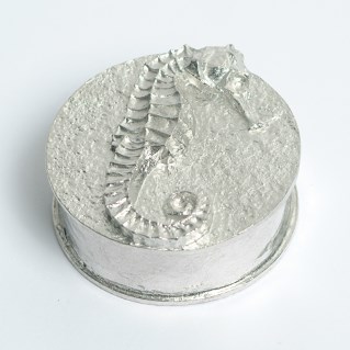 English Pewter Seahorse Trinket Box. Gifts for Seahorse Lovers | Image 3