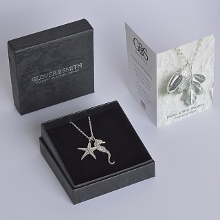 Pewter Seahorse and Starfish Necklace Jewellery UK Made Gifts For Her | Image 5
