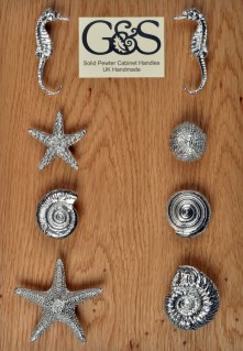 Pewter Starfish Cabinet Handles Small | Image 5