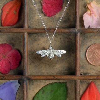 Bee Necklace (Small) UK Made Pewter Jewellery Bee Gifts For Her | Image 3