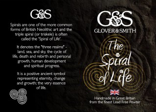 Pewter Spiral Of Life Bowl & Spoon | Celtic Spiral Gifts UK Handmade | Image 6