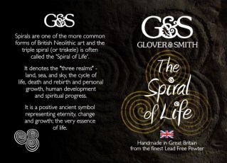 Spiral Of Life Pewter Keyring Triskele Gifts UK Made | Image 6
