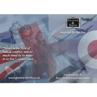 Spitfire Aeroplane Cufflinks, English Pewter Spitfire Gifts | Image 4