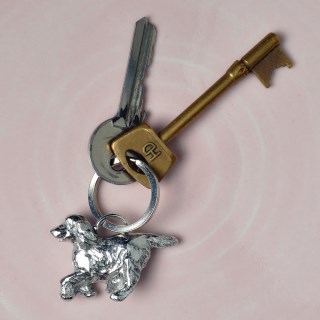 Springer Spaniel Dog Pewter Key Ring | Image 5