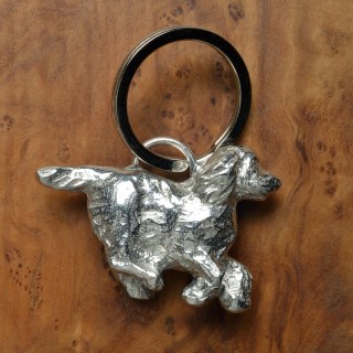 Springer Spaniel Dog Pewter Key Ring | Image 3