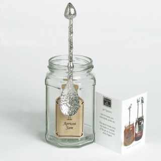 Pewter Strawberry Jam Spoon, UK Handmade Jar Spoons With Hooks | Image 6