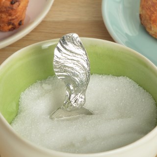 Sycamore Seed Sugar Spoon, Pewter Spoons UK Handmade | Image 3