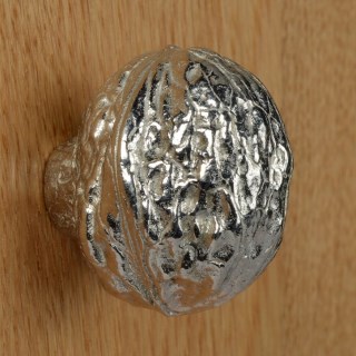 Walnut Cabinet knobs Solid Pewter Door Handle | Image 4