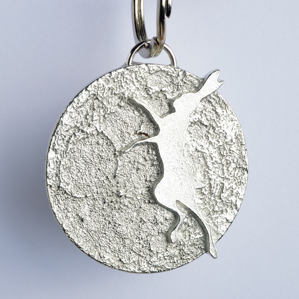 NEW Hare Design Pewter Keyring Country Shooting Gift
