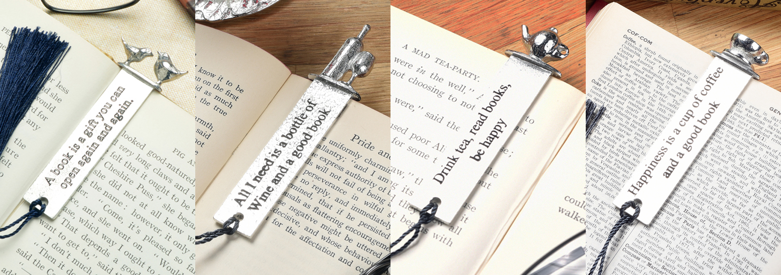 English Pewter Bookmark Gifts UK Handmade by Glover and Smith